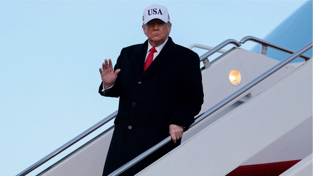 Air Force One turns around shortly after takeoff for Trump’s trip to Switzerland